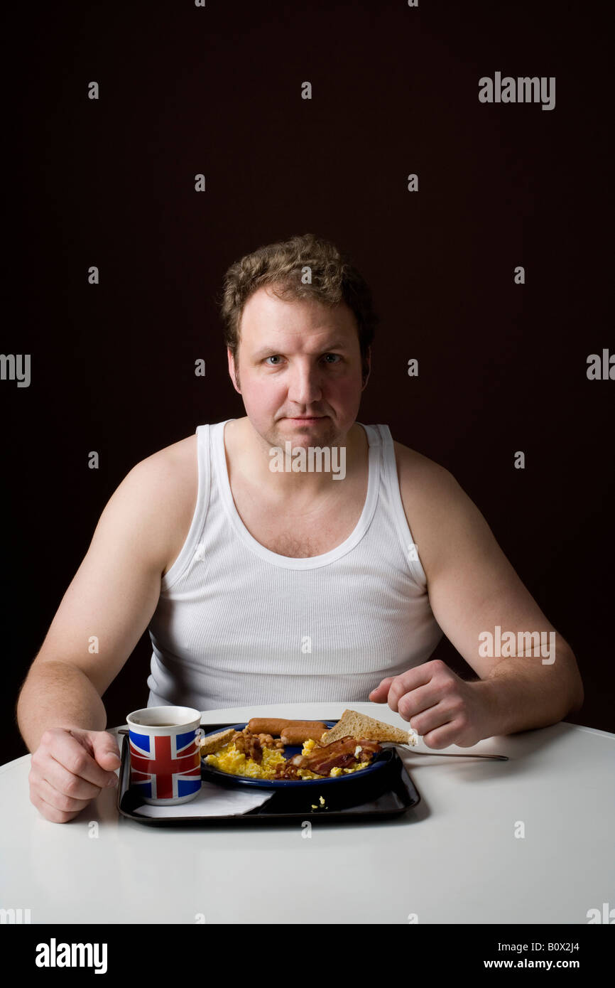 stereotypical-englishman-with-an-english-breakfast-B0X2J4.jpg